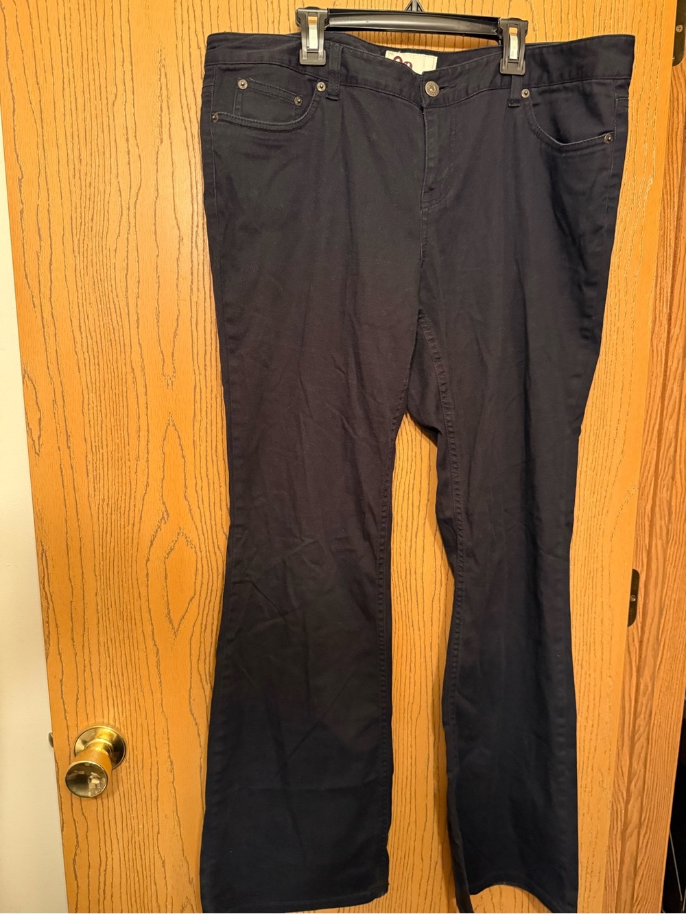 SO from Kohl’s size 15 juniors black flared jeans. RN# 73277 from 2010 roughly